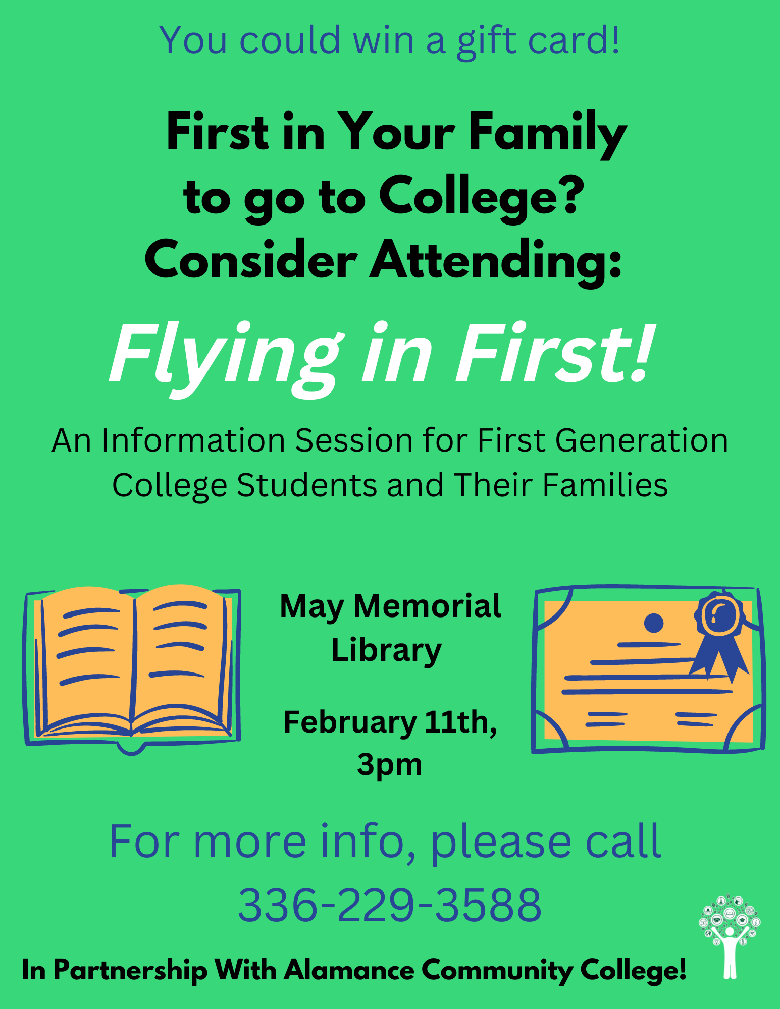 First Generation College Student Program Flying in First! United Way